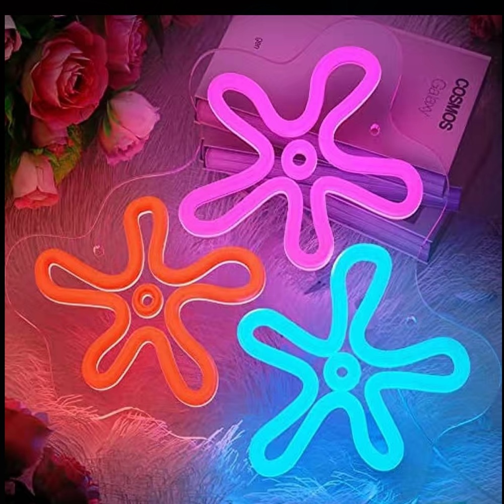 SpongeBob LED Neon flower wall sign